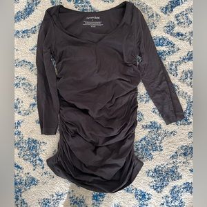 Ingrid & Isabel Black 3/4 sleeve maternity shirt